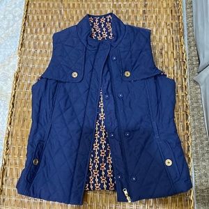 Reversible Lily Pulitzer navy vest